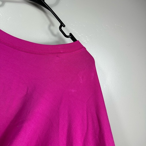 Athleta Savasana Twist Back Cropped Crewneck  Electric Fuchsia Pink - Large - Picture 5 of 8